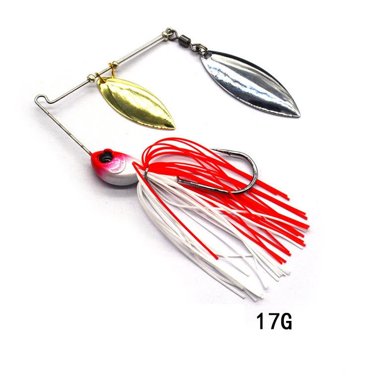 Cuillère tournante Spinnerbait pour brochet - 12/17g - 10 coloris