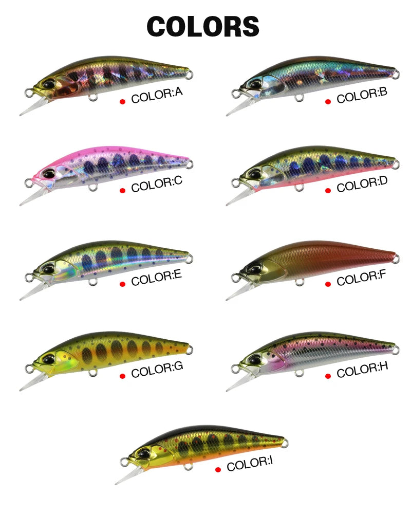 Leurre Minnow Dur 50mm 4g – Pêche Truite, Perche, Brochet, Saumon