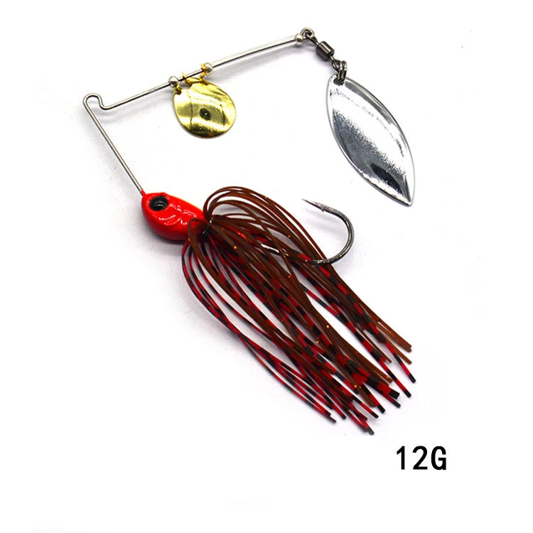 Cuillère tournante Spinnerbait pour brochet - 12/17g - 10 coloris