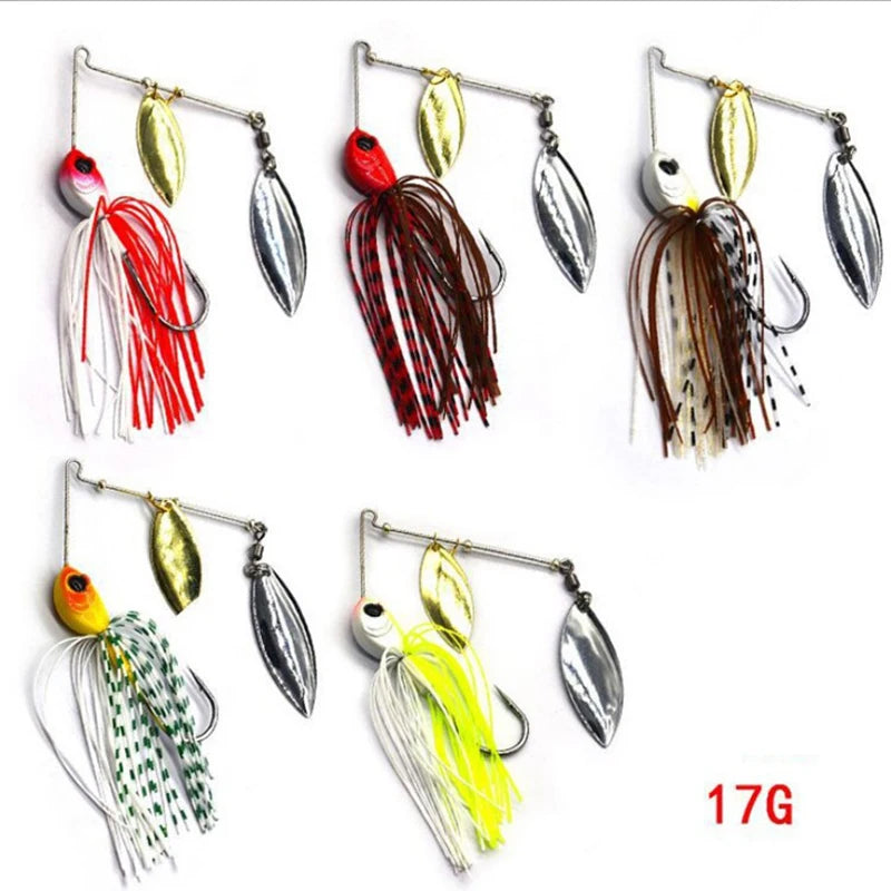 Cuillère tournante Spinnerbait pour brochet - 12/17g - 10 coloris