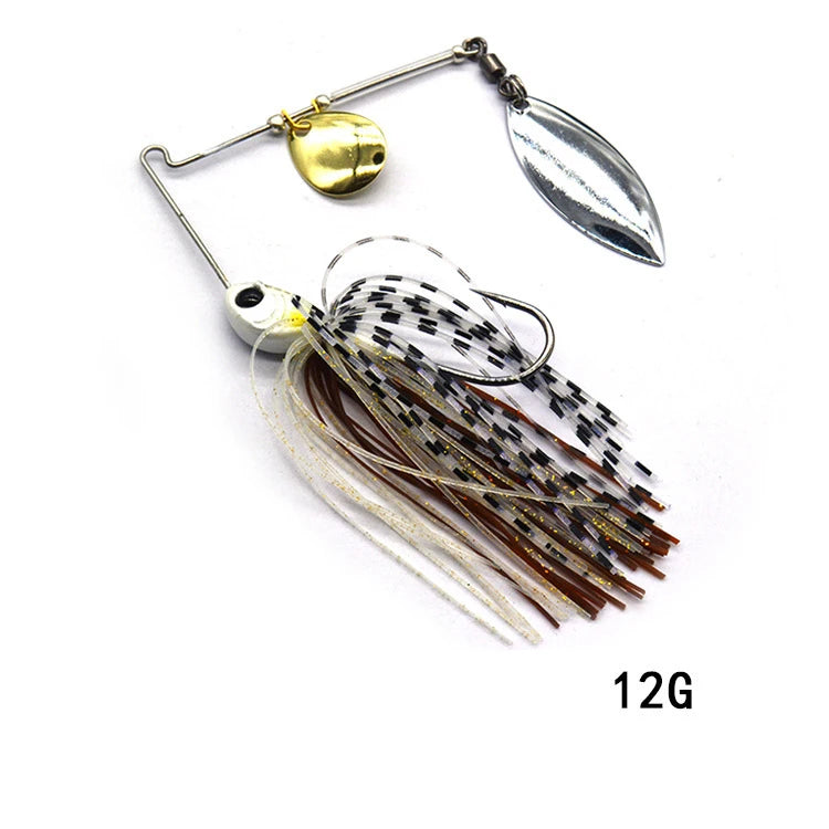 Cuillère tournante Spinnerbait pour brochet - 12/17g - 10 coloris