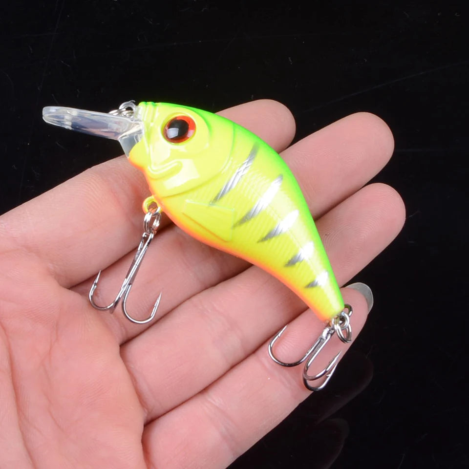 Leurre VIB Crankbait 7.5cm 10.2g – 12 Couleurs | Hameçons Triples Haute Résistance