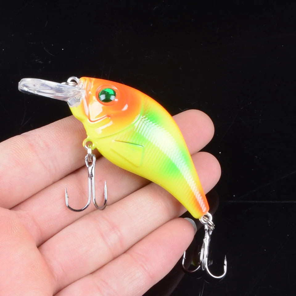 Leurre VIB Crankbait 7.5cm 10.2g – 12 Couleurs | Hameçons Triples Haute Résistance