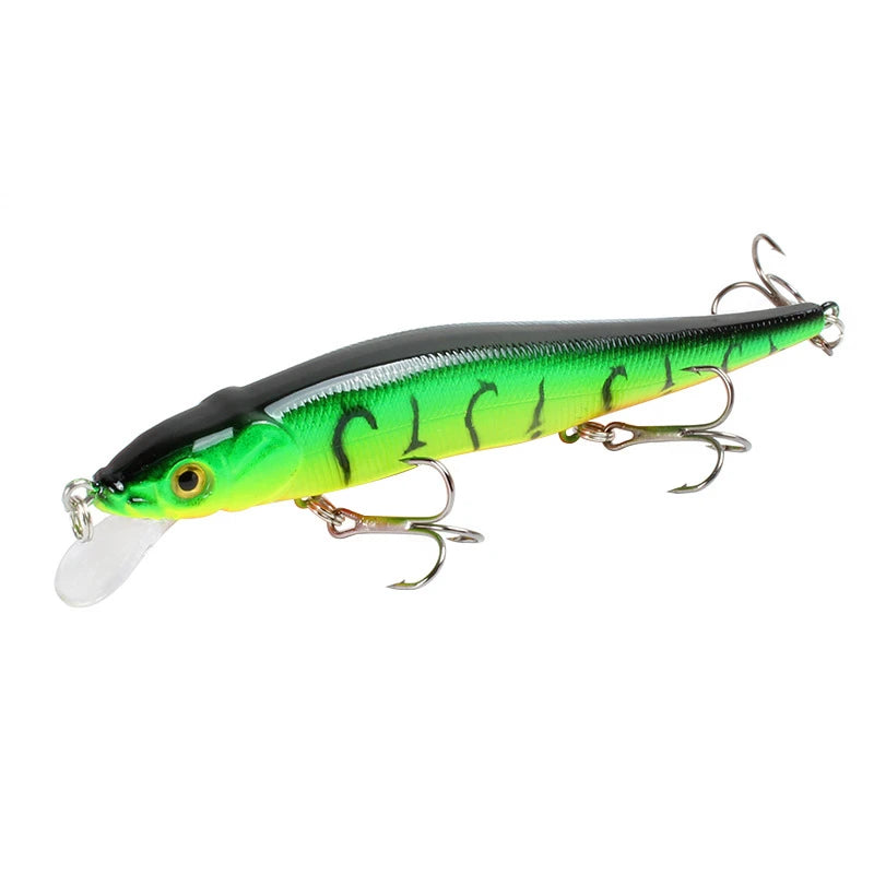 Leurre Dur Minnow Crankbait 11,5 cm / 14 g – Yeux 3D – 22 Coloris – Pêche Carnassier
