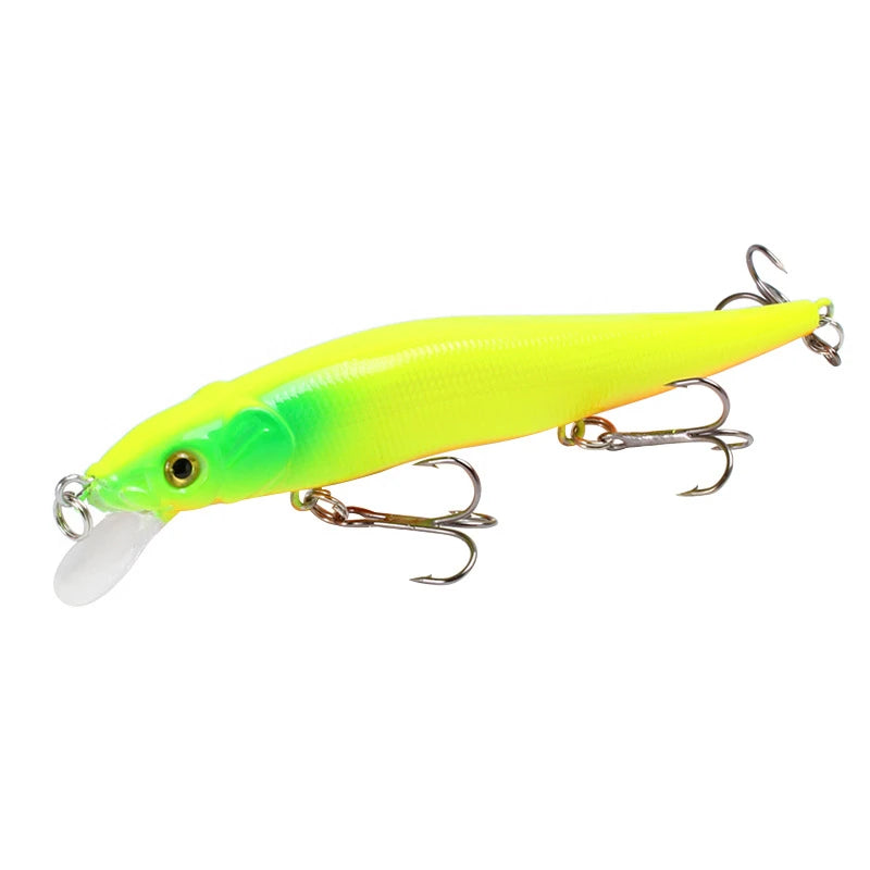 Leurre Dur Minnow Crankbait 11,5 cm / 14 g – Yeux 3D – 22 Coloris – Pêche Carnassier