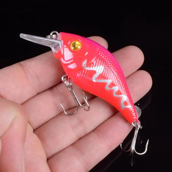 Leurre VIB Crankbait 7.5cm 10.2g – 12 Couleurs | Hameçons Triples Haute Résistance