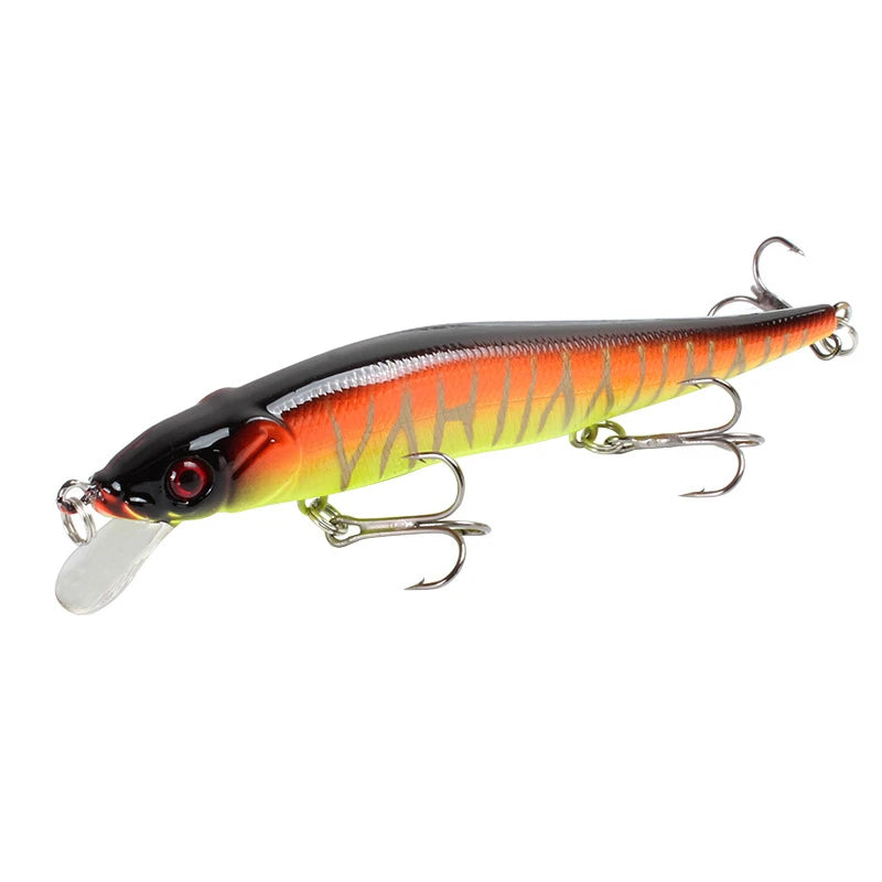 Leurre Dur Minnow Crankbait 11,5 cm / 14 g – Yeux 3D – 22 Coloris – Pêche Carnassier