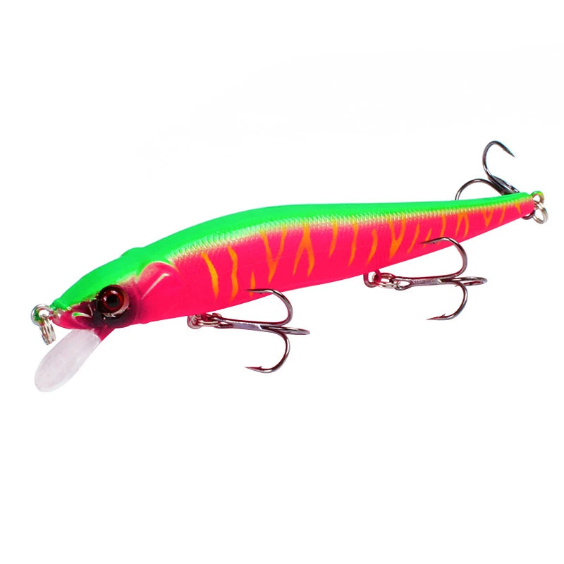 Leurre Dur Minnow Crankbait 11,5 cm / 14 g – Yeux 3D – 22 Coloris – Pêche Carnassier