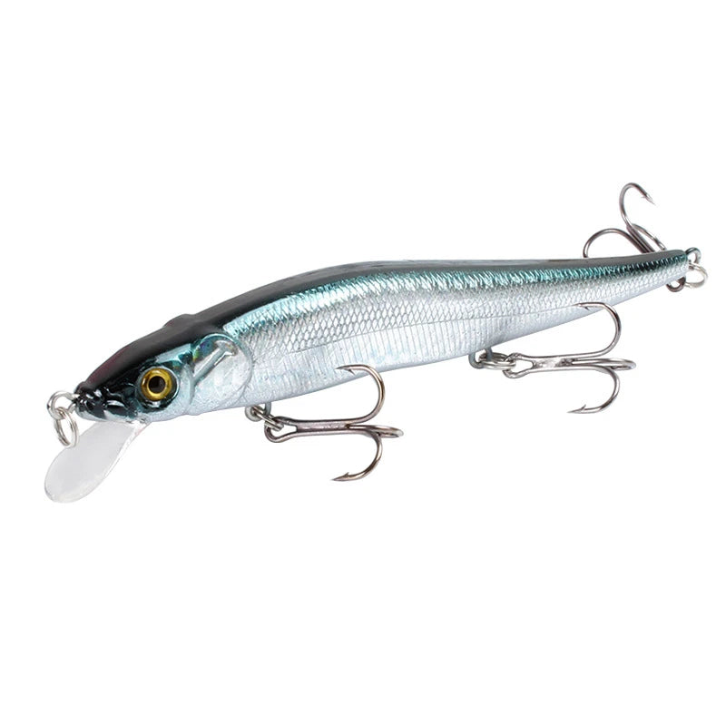 Leurre Dur Minnow Crankbait 11,5 cm / 14 g – Yeux 3D – 22 Coloris – Pêche Carnassier