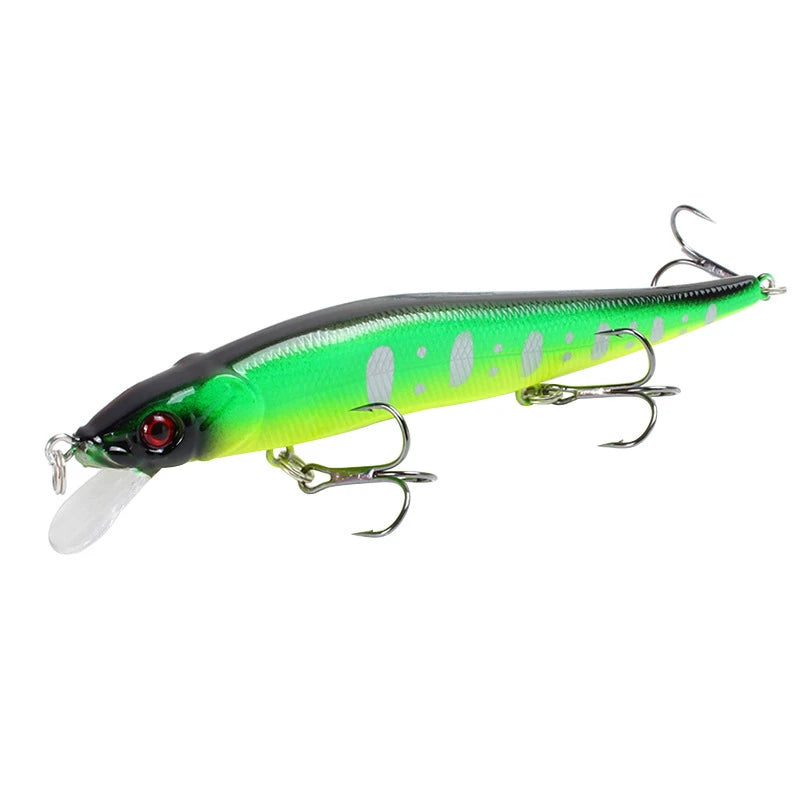 Leurre Dur Minnow Crankbait 11,5 cm / 14 g – Yeux 3D – 22 Coloris – Pêche Carnassier