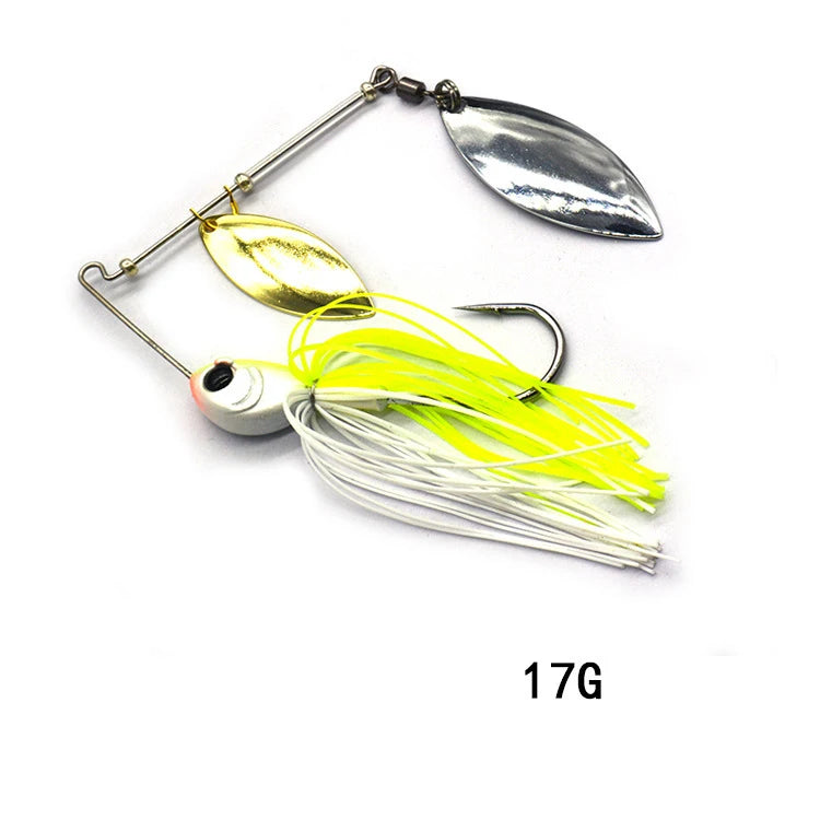 Cuillère tournante Spinnerbait pour brochet - 12/17g - 10 coloris
