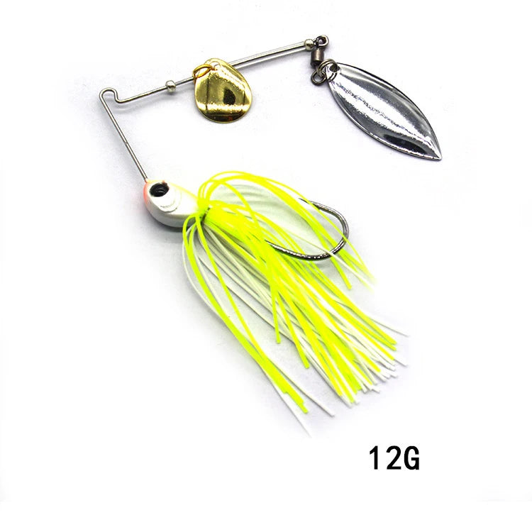 Cuillère tournante Spinnerbait pour brochet - 12/17g - 10 coloris