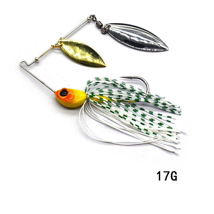 Cuillère tournante Spinnerbait pour brochet - 12/17g - 10 coloris