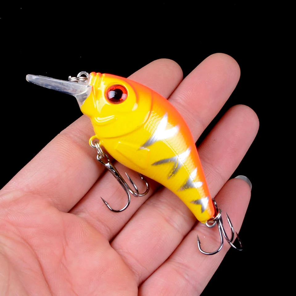Leurre VIB Crankbait 7.5cm 10.2g – 12 Couleurs | Hameçons Triples Haute Résistance