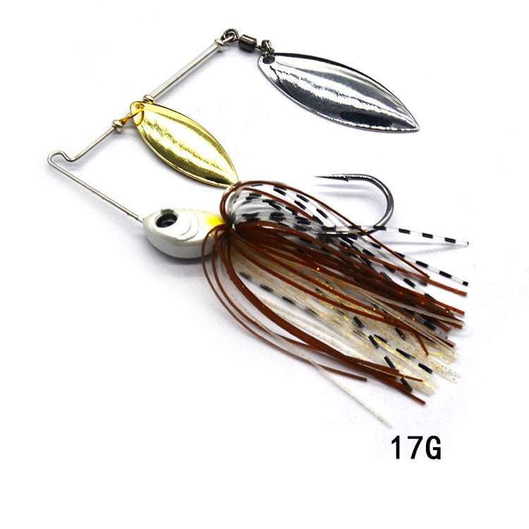 Cuillère tournante Spinnerbait pour brochet - 12/17g - 10 coloris