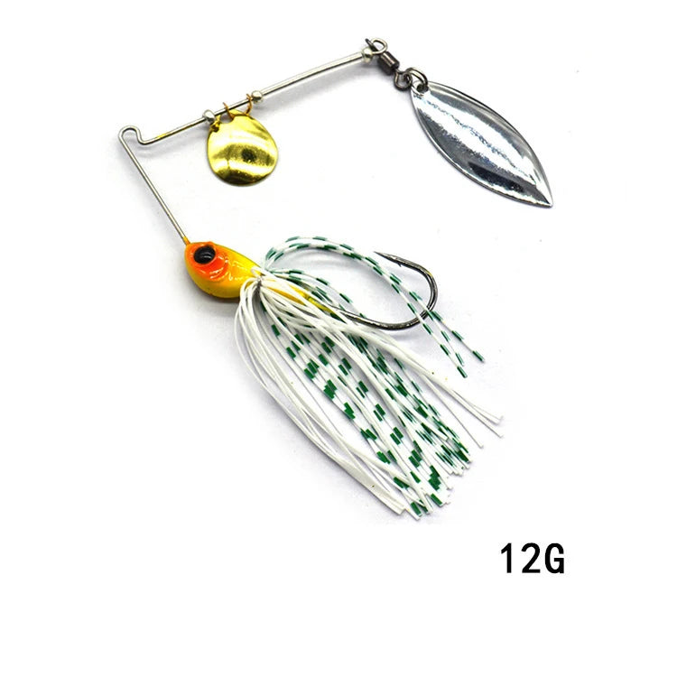 Cuillère tournante Spinnerbait pour brochet - 12/17g - 10 coloris