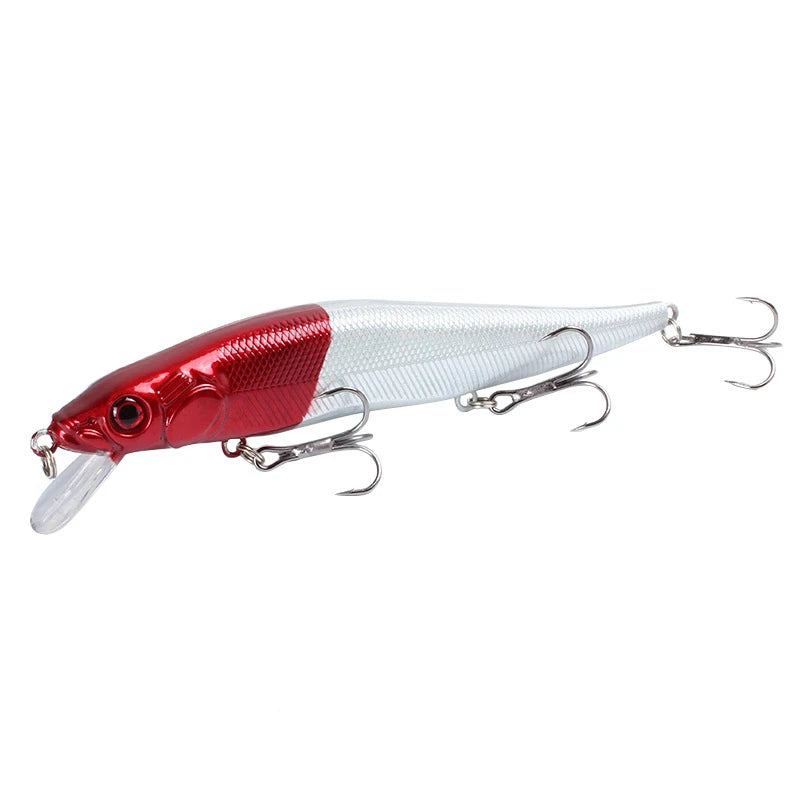 Leurre Dur Minnow Crankbait 11,5 cm / 14 g – Yeux 3D – 22 Coloris – Pêche Carnassier