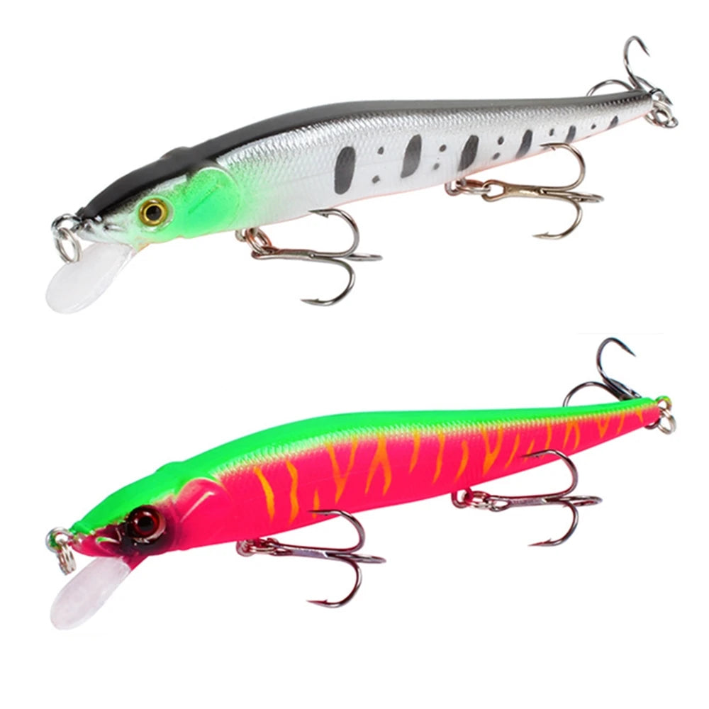 Leurre Dur Minnow Crankbait 11,5 cm / 14 g – Yeux 3D – 22 Coloris – Pêche Carnassier