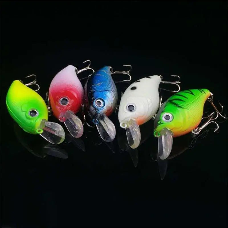 Lot de 5 leurres de pêche flottants - Multicolore
