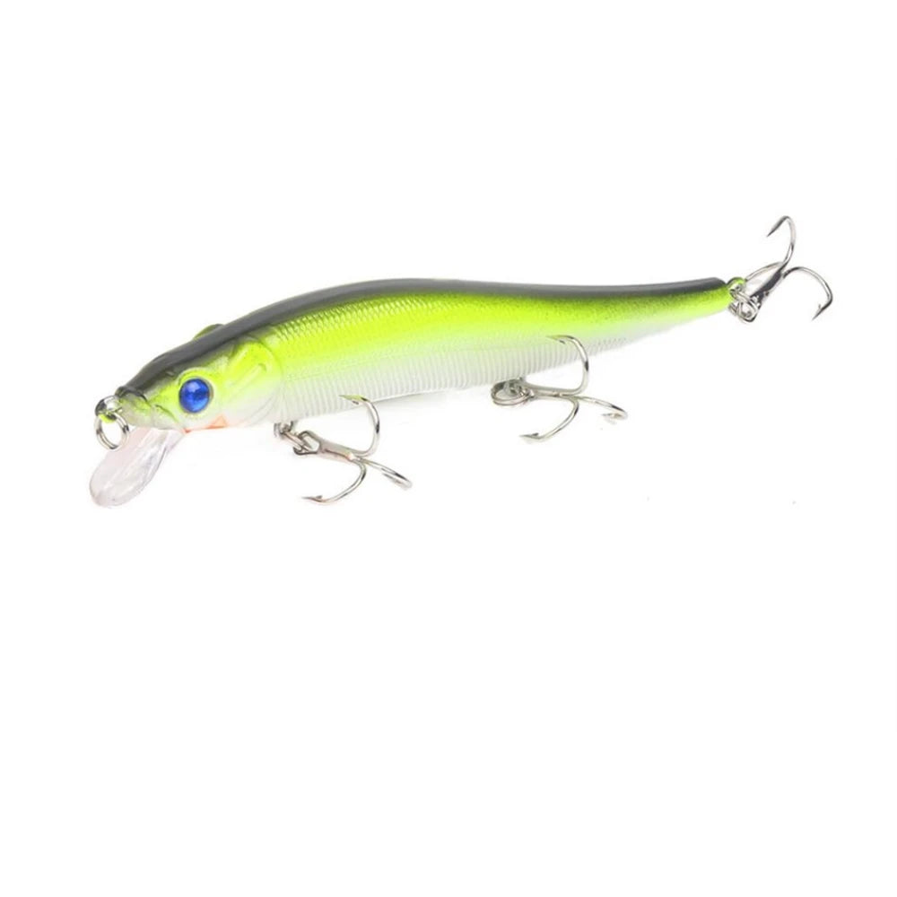 Leurre Dur Minnow Crankbait 11,5 cm / 14 g – Yeux 3D – 22 Coloris – Pêche Carnassier
