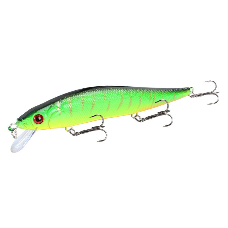 Leurre Dur Minnow Crankbait 11,5 cm / 14 g – Yeux 3D – 22 Coloris – Pêche Carnassier