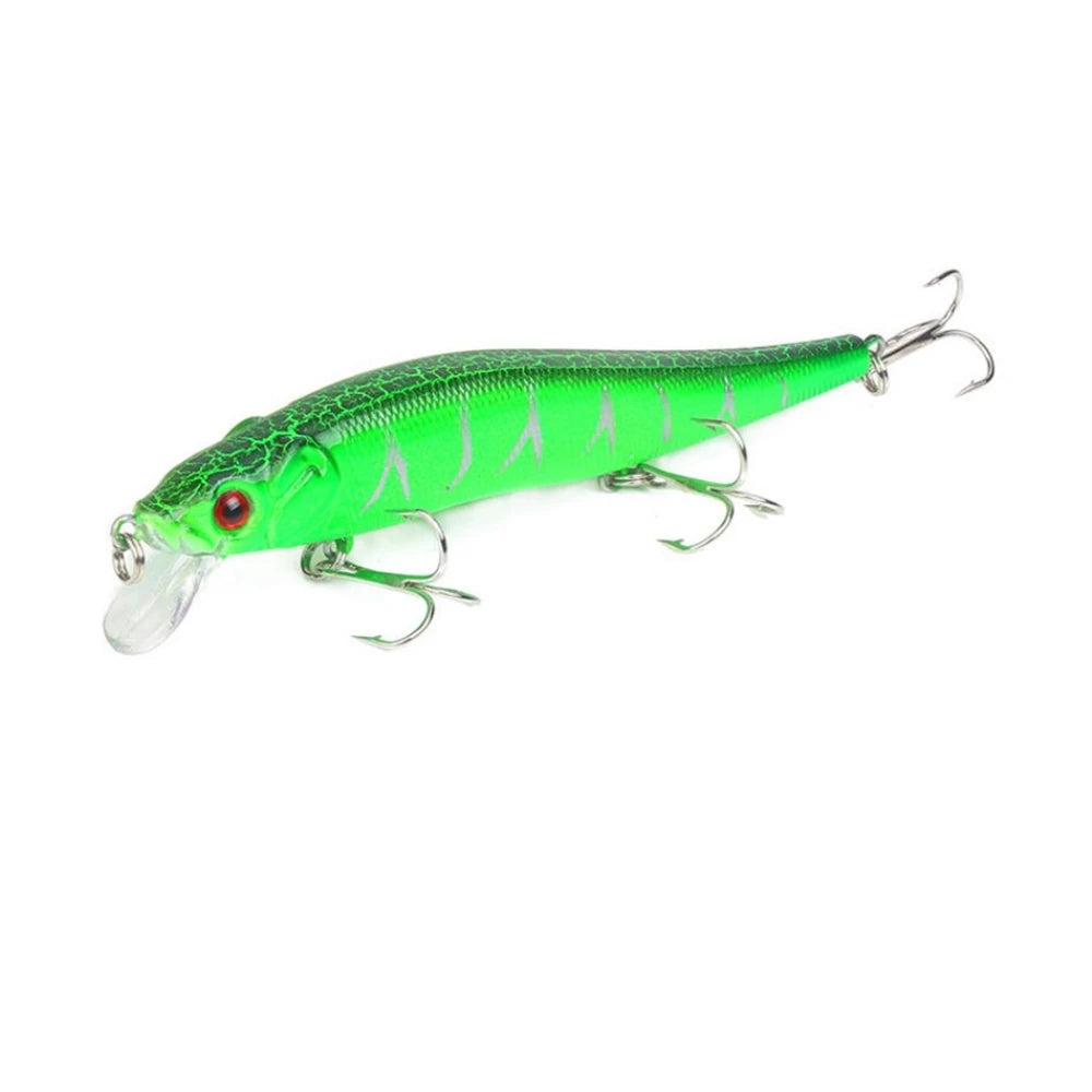 Leurre Dur Minnow Crankbait 11,5 cm / 14 g – Yeux 3D – 22 Coloris – Pêche Carnassier