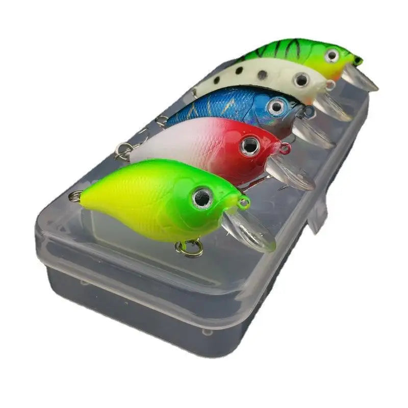 Lot de 5 leurres de pêche flottants - Multicolore