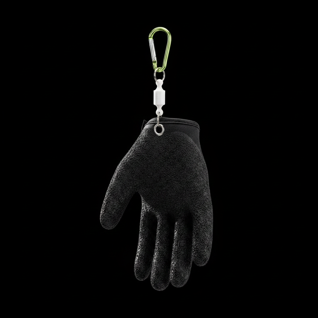 Gant de Pêche Anti-Coupure & Anti-Glisse - Doigts Complets, Latex, Main Droite ou Gauche