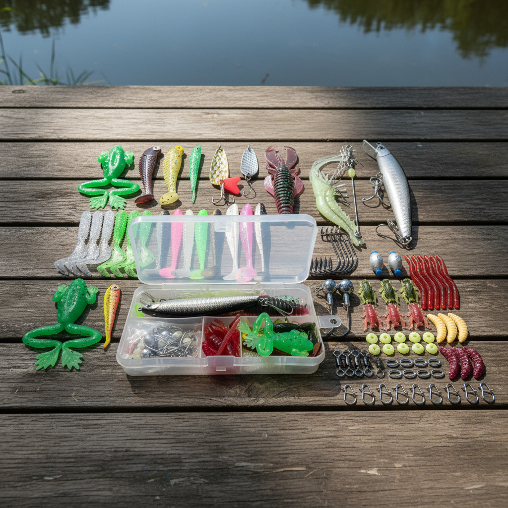 Kit de Leurres de Pêche Complet – 86 à 366 pièces | Truite, Brochet, Perche