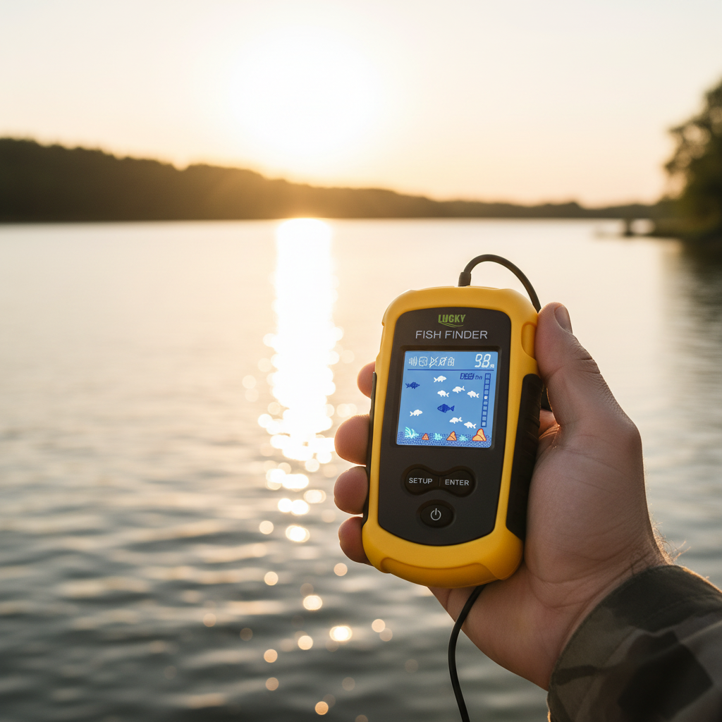 Détecteur de Poissons Sonar Portable 100m – Sondeur LCD écran 2" – Lac, Rivière, Mer