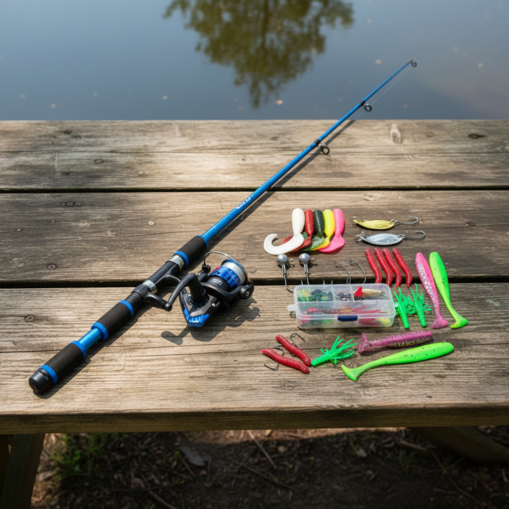 Kit Canne à Pêche Télescopique 1,8m + Moulinet Spinning – Prêt à Pêcher